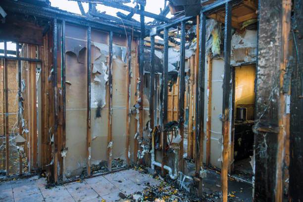 Professional Emergency Fire Cleanup technician working in Capac, MI